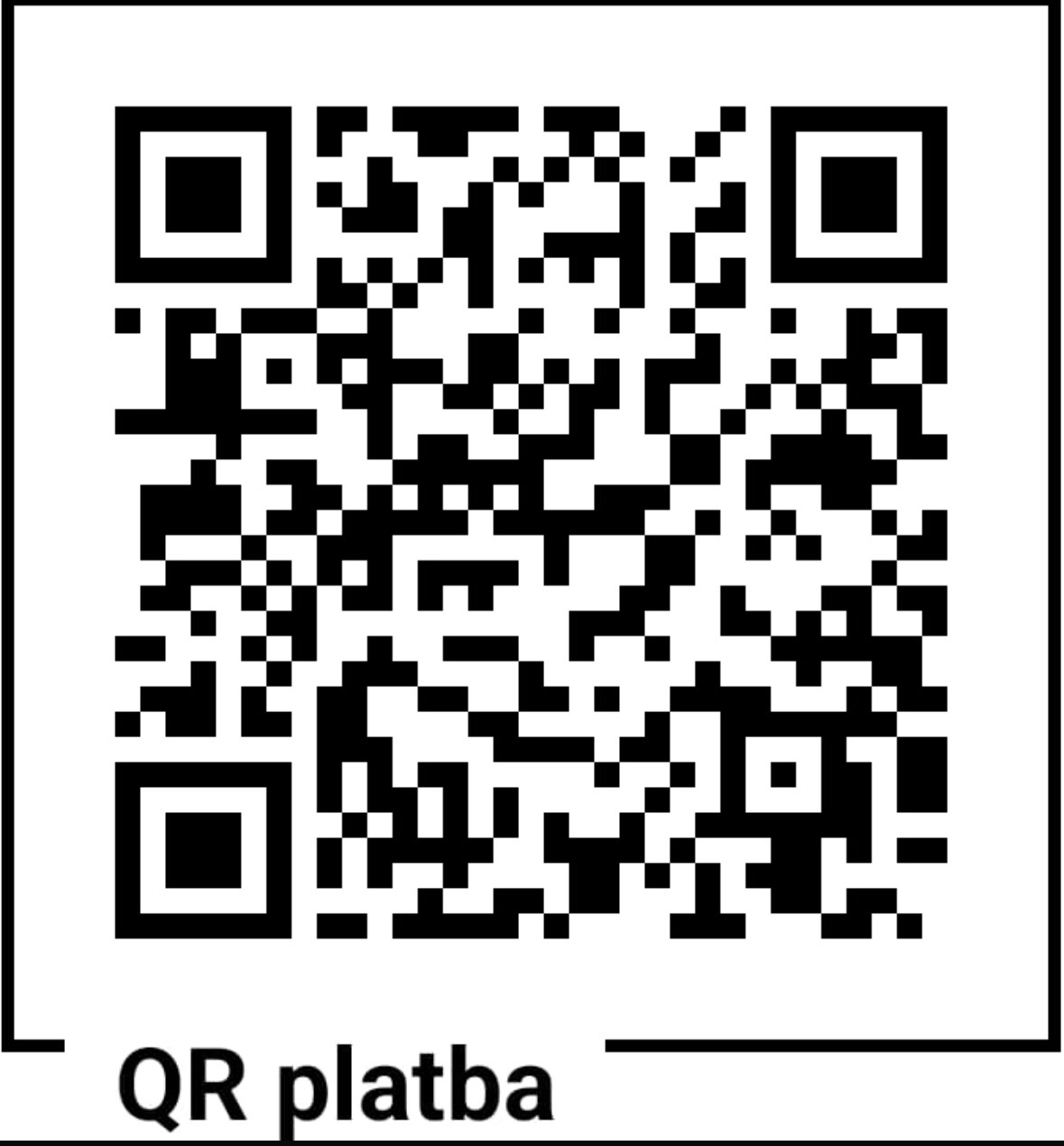 QR platba sourozenci 3 750 Kč